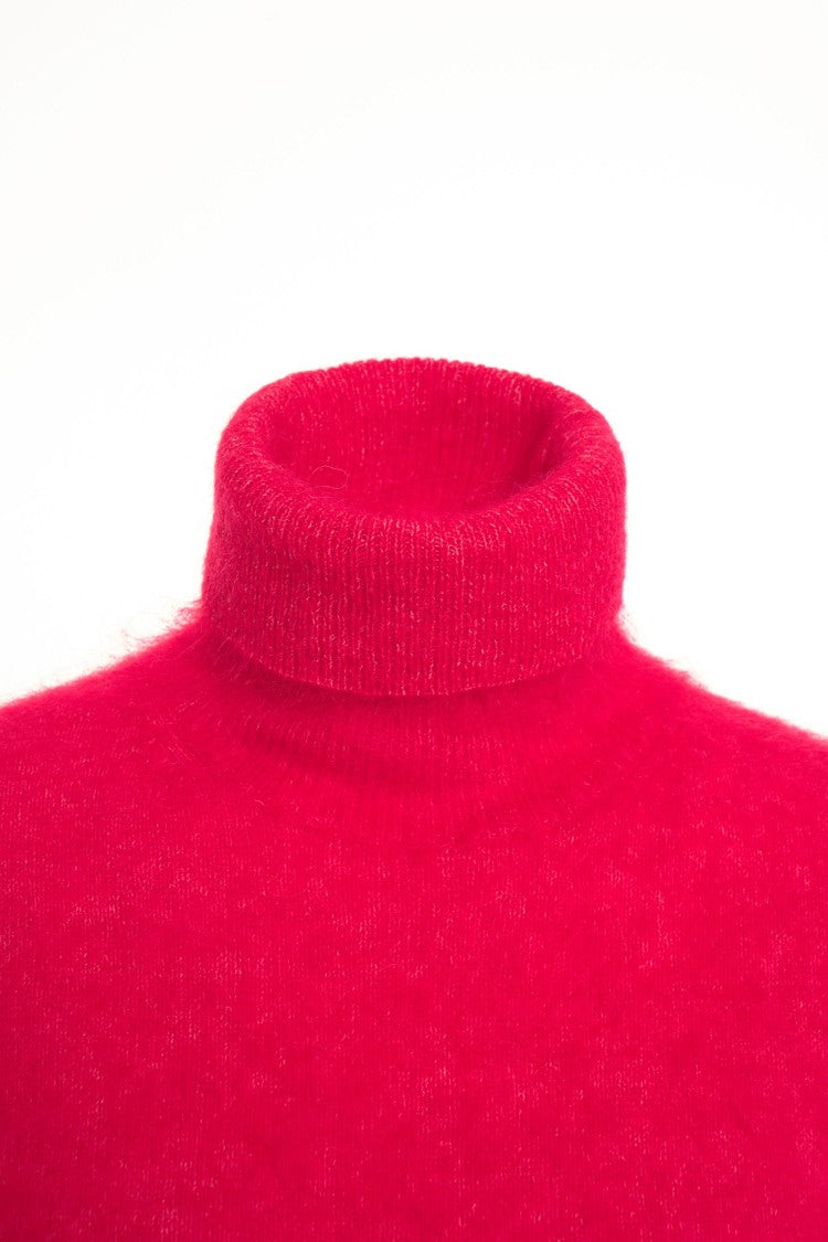 Second Female Sleeveless Knit Gilet With High Collar