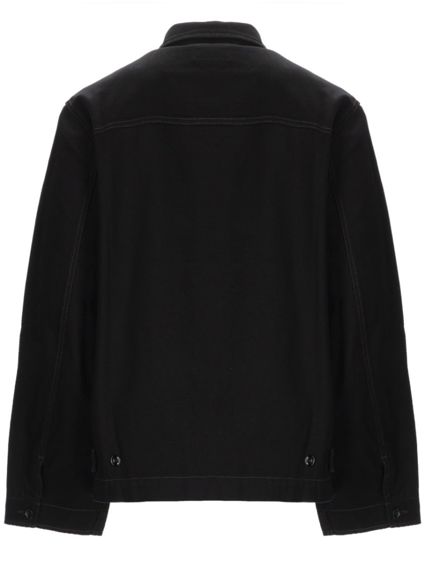 Lemaire Boxy Cropped Seam Detail Jacket
