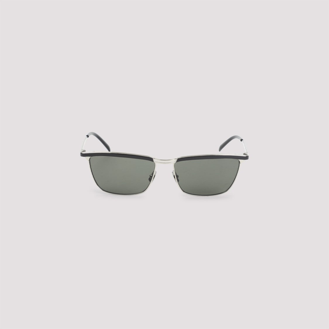 Saint Laurent Silver Grey Metallic Sunglasses