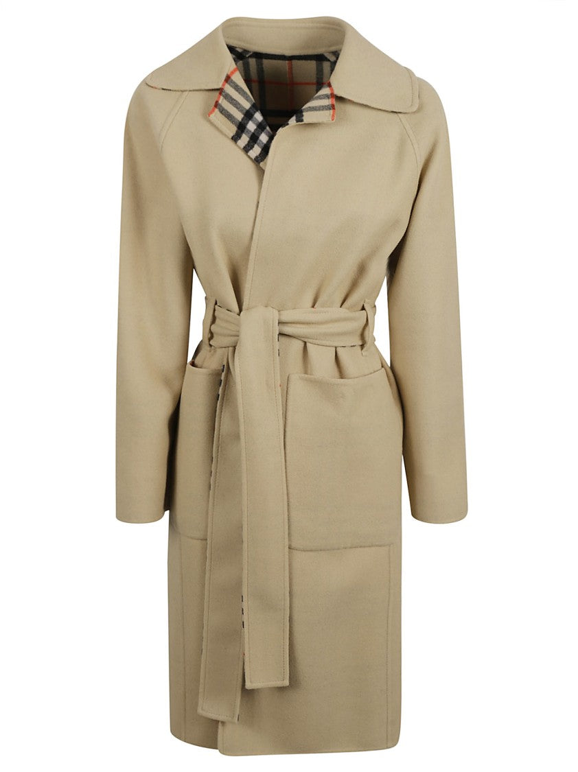 Burberry Belted Virgin Wool Coat