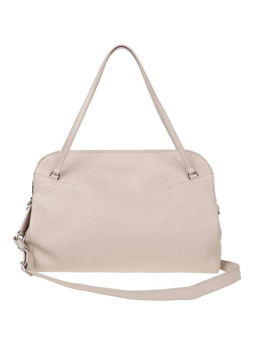 Orciani Lido Large Pebbled Leather Bag