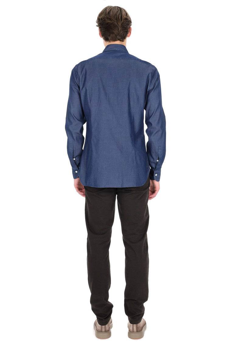 Barba Dandylife Line Tailored Denim Shirt