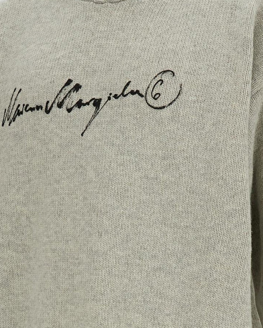 Mm6 By Maison Margiela Relaxed-Fit Hoodie With Brushstroke Logo By Mm6