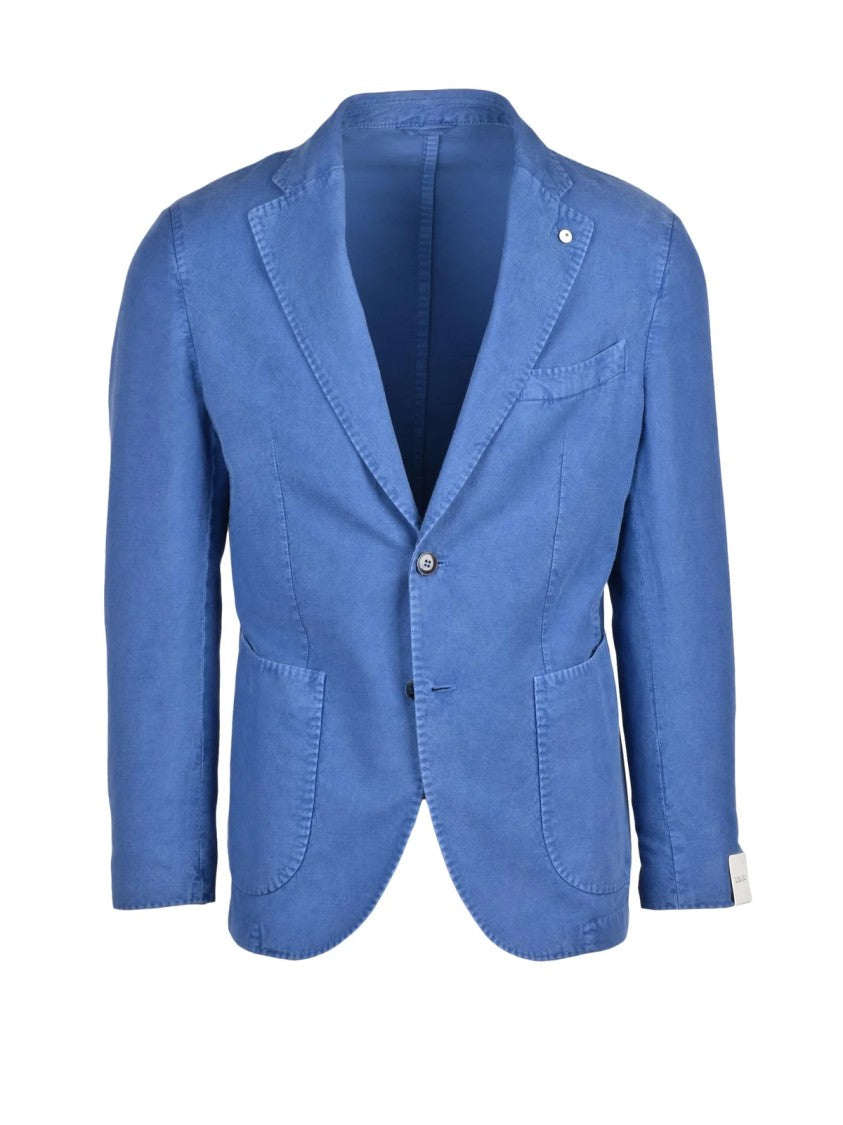L.B.M. 1911 Cotton Linen Jacket - Blue