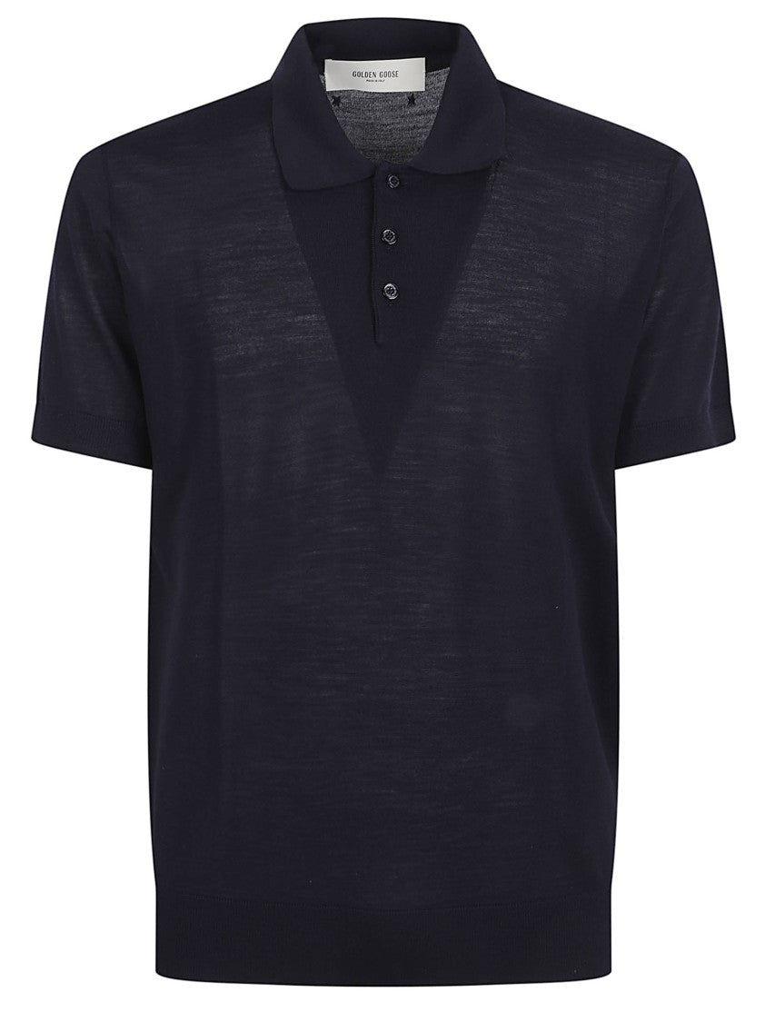 Golden Goose Polo Shirt With Classic Collar And Subtle Embellishments