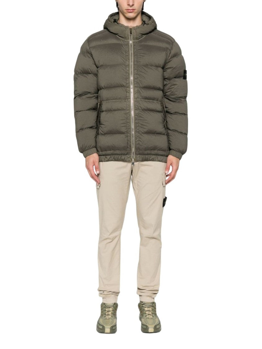 Stone Island Brown Quilted Down Jacket