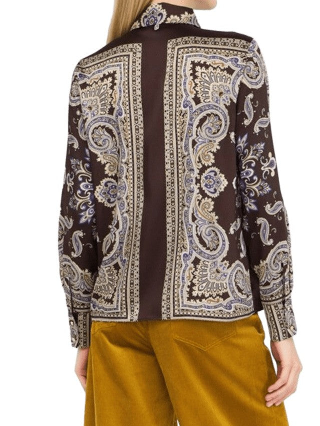 Liu Jo Paisley Print Long-Sleeved Shirt