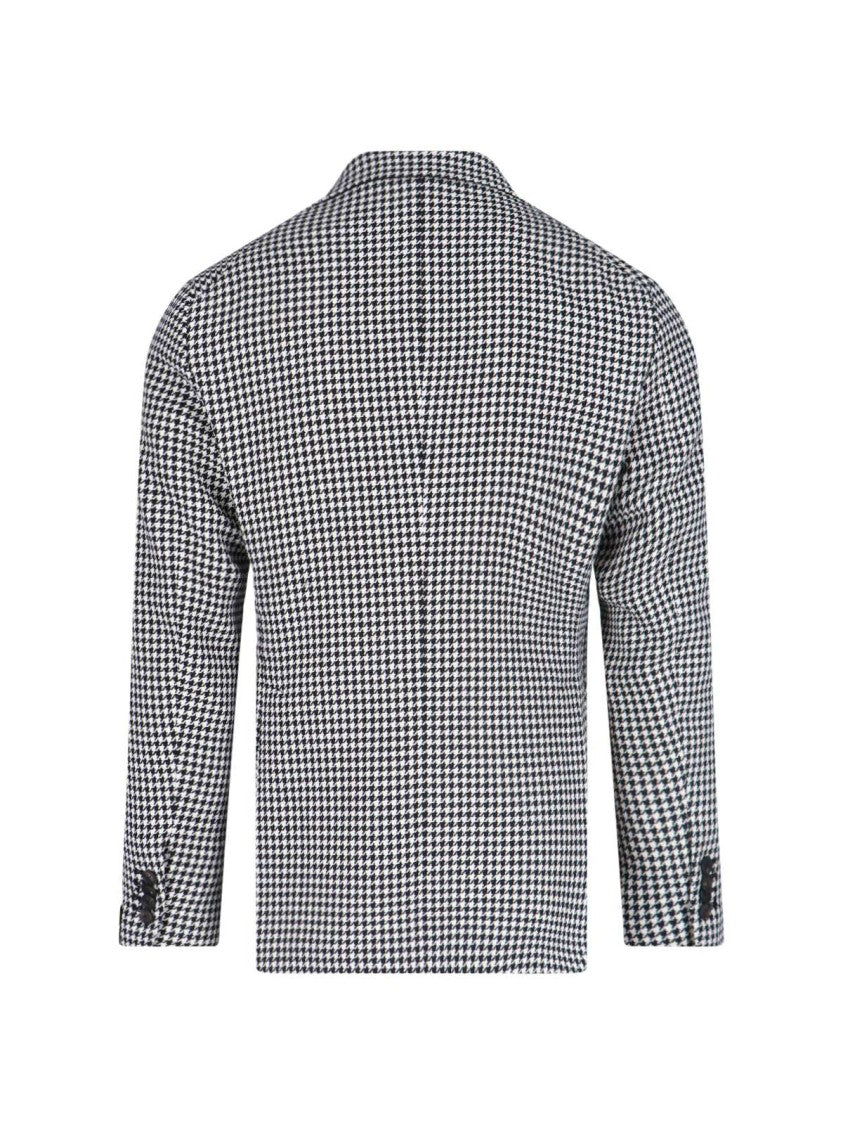 Tagliatore Pied De Poule Blazer – White/Black