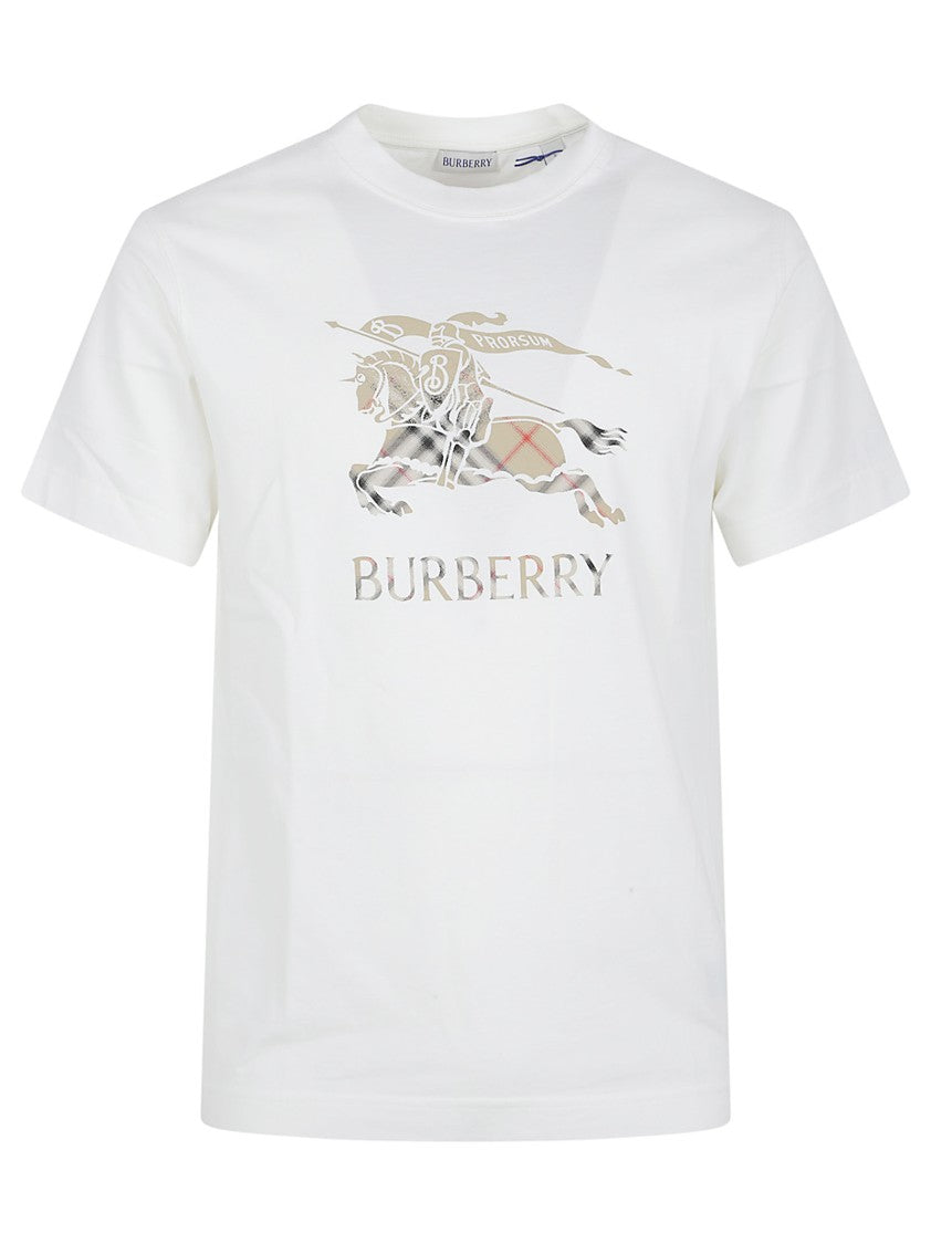 Burberry Cotton Jersey T-Shirt With Horse