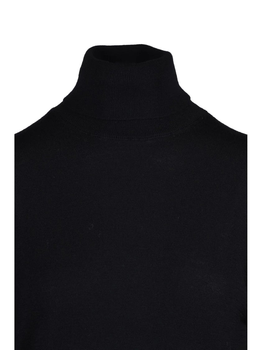 Add Extrafine Merino Wool Turtleneck Sweater With High Neck Design