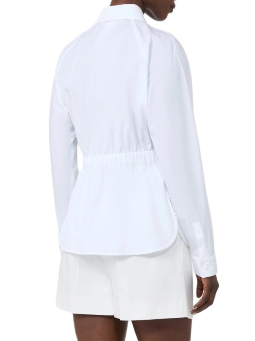 Max Mara Cotton Poplin Hidden Button Shirt