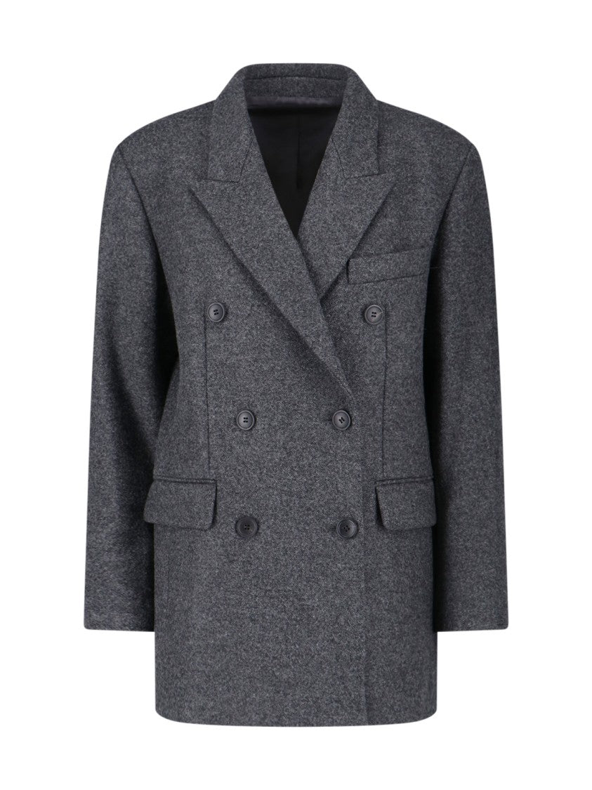Isabel Marant Double-Breasted Coat – Grey