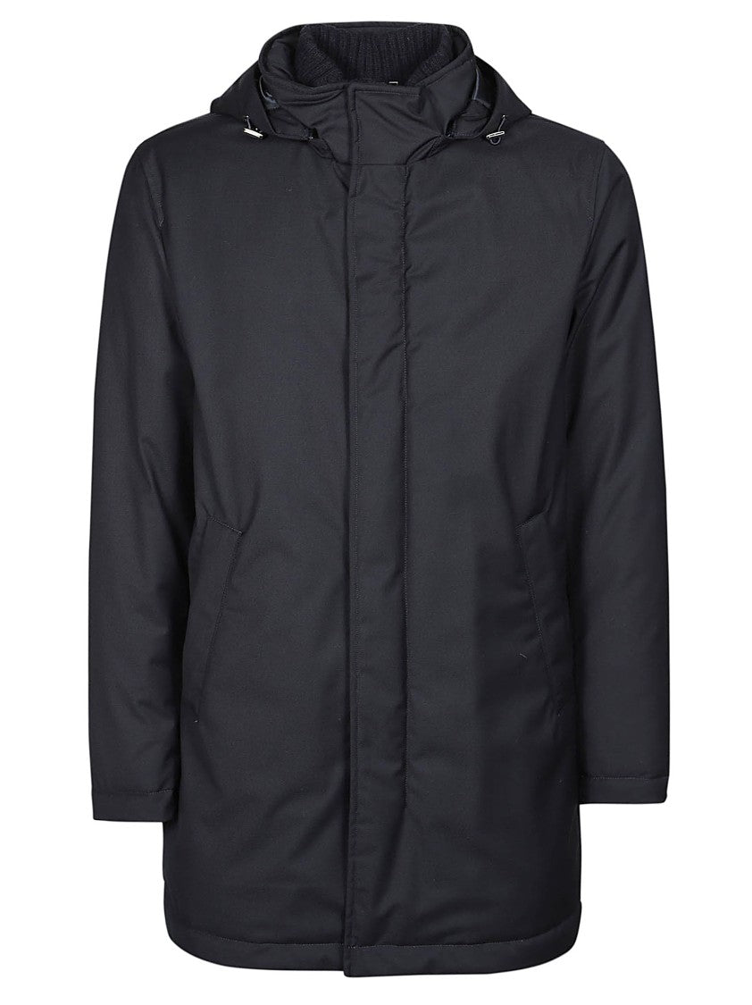 Herno Medium-Length Down Jacket With Concealed Zip Closure