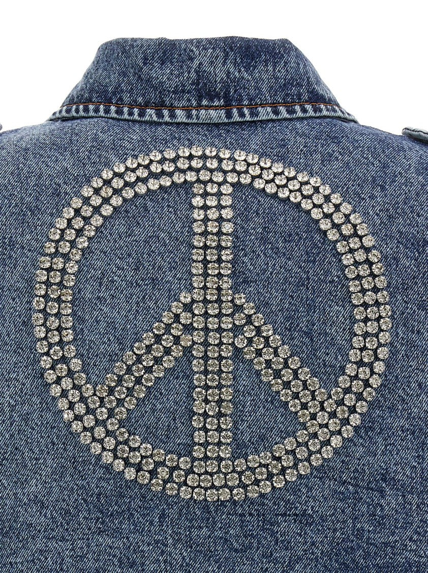 Moschino Crystal Denim Jacket