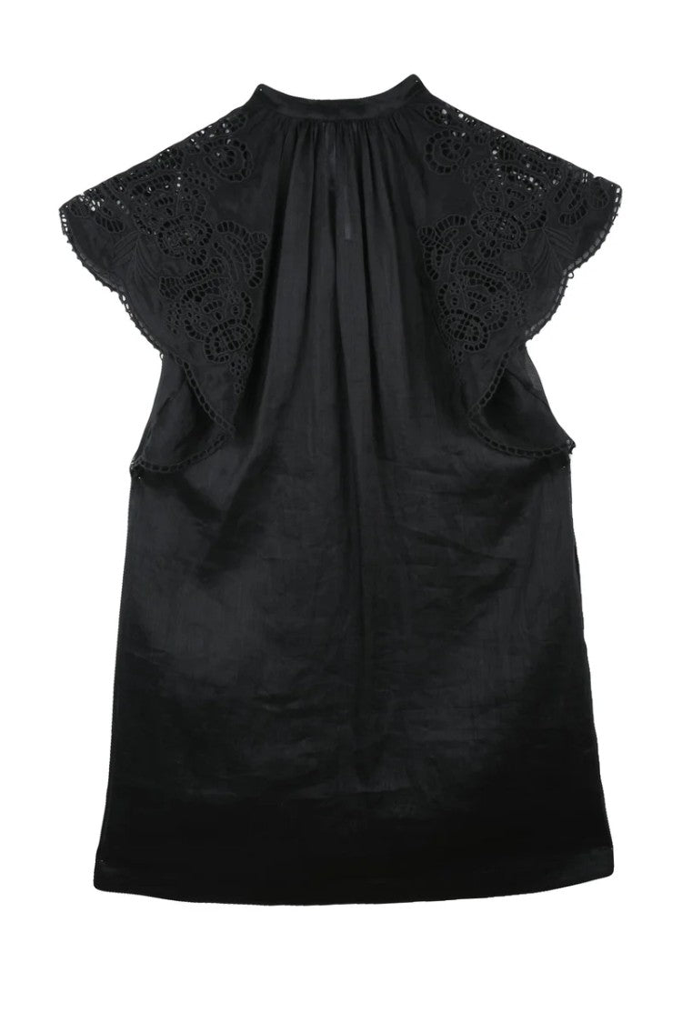 Max Mara Tunic Ramie - Black