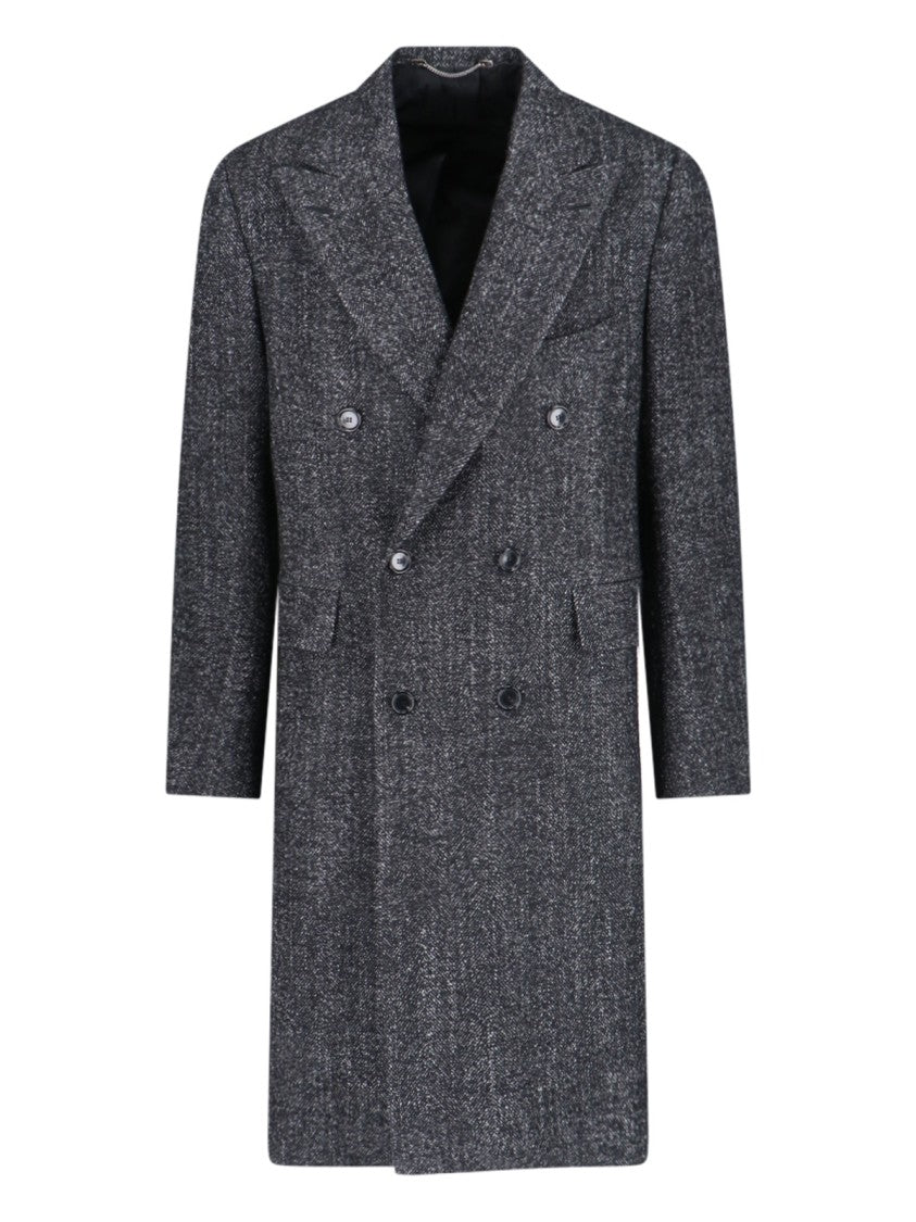 Cesare Attolini Double-Breasted Coat – Grey