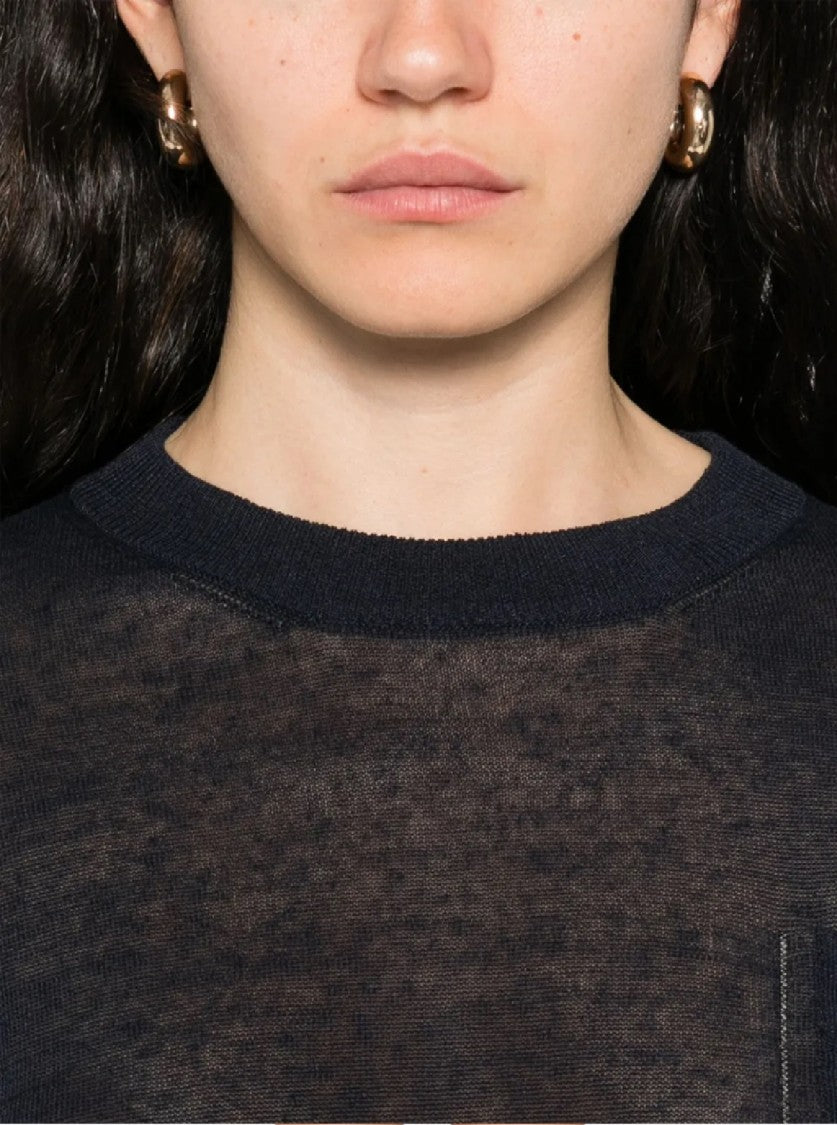 Brunello Cucinelli Long Sleeve Knitwear With Subtle Pocket Detail