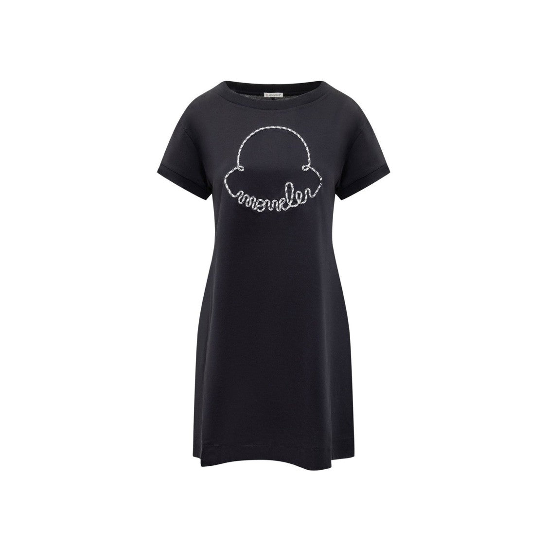 Moncler Cotton Logo Mini Dress