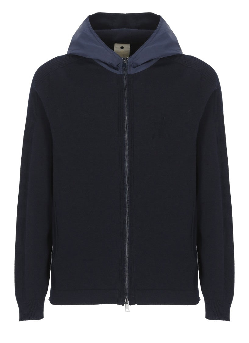 Premiata Blue Cotton Hoodie
