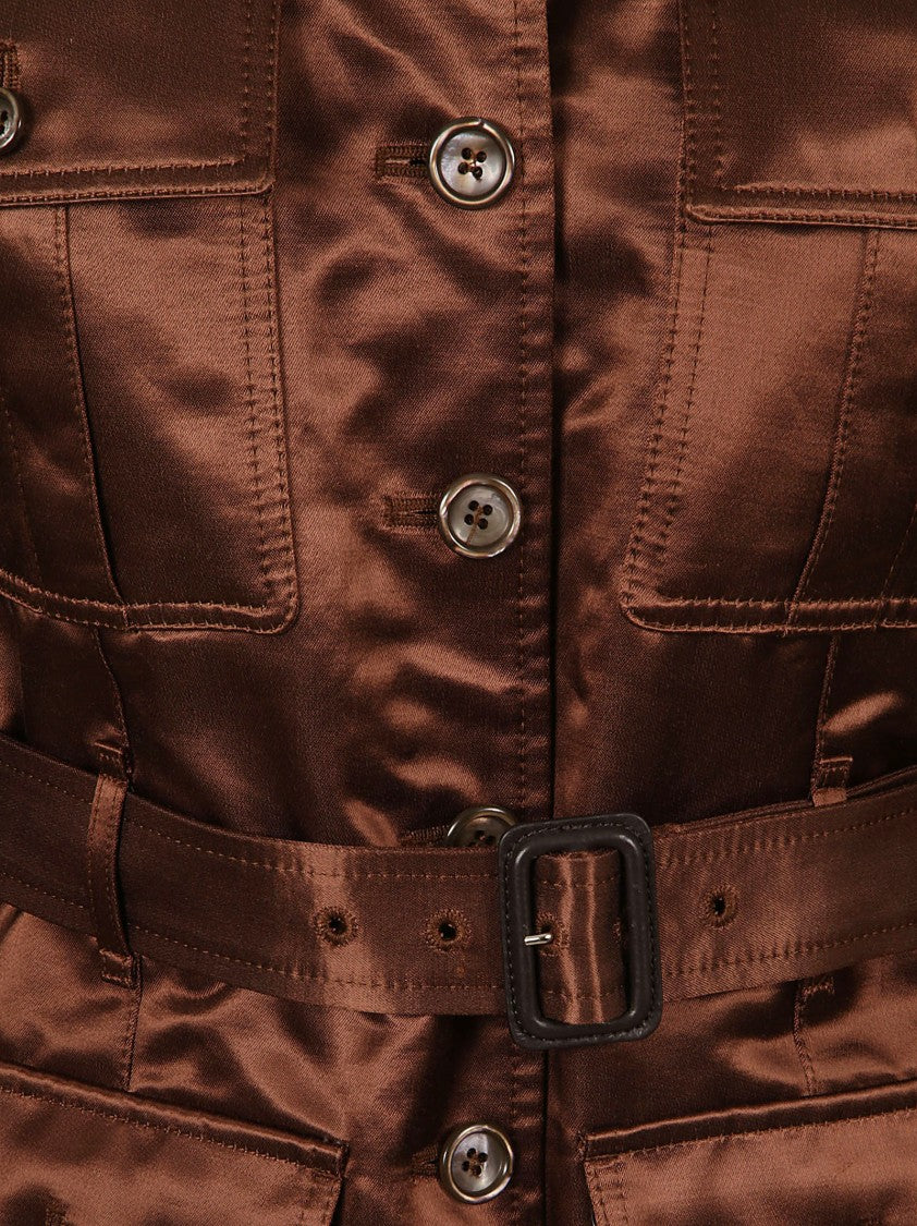 Tom Ford Tailored Brown Cotton Coat