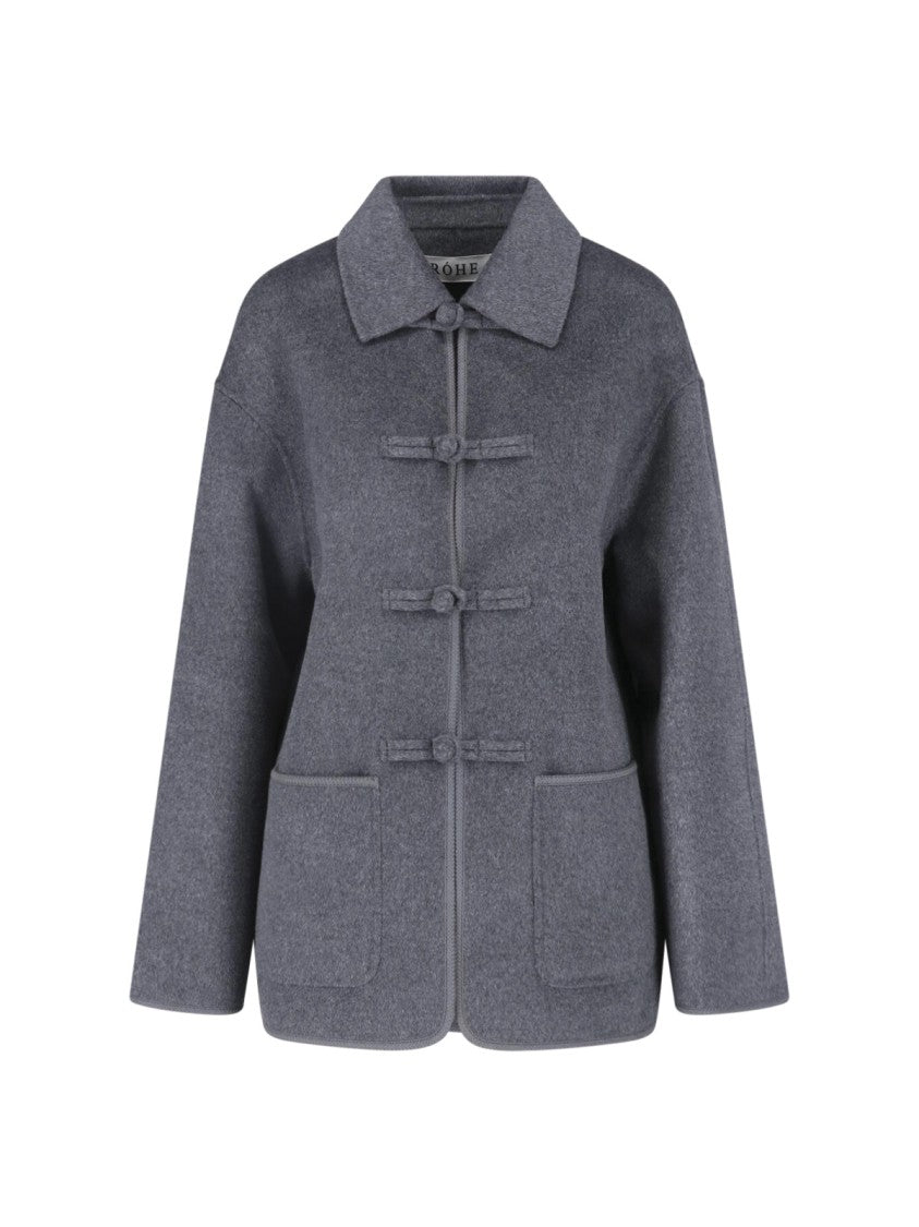 Róhe Pankou Pointed Collar Wool-Blend Jacket