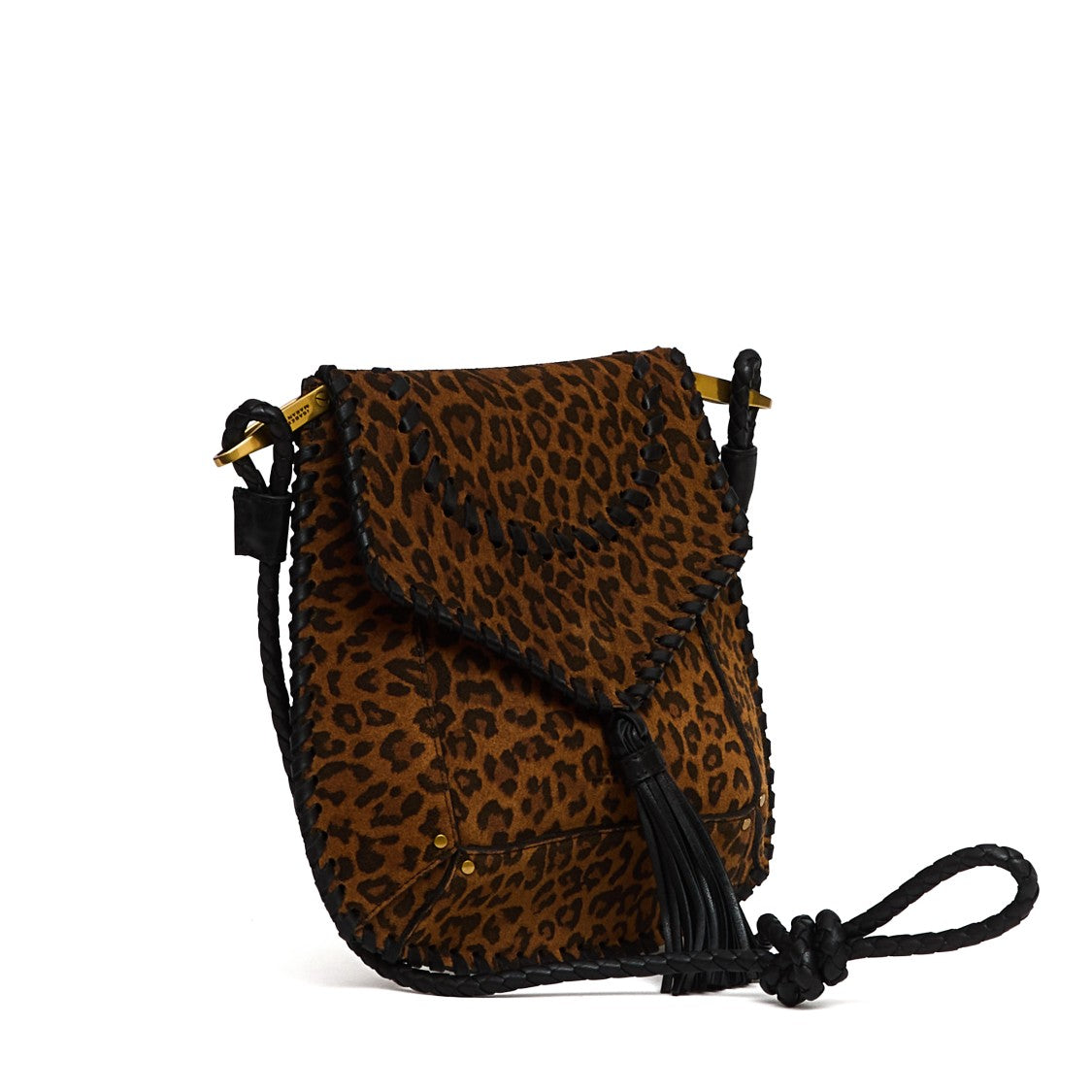 Isabel Marant Anahi Leopard Leather Shoulder Bag