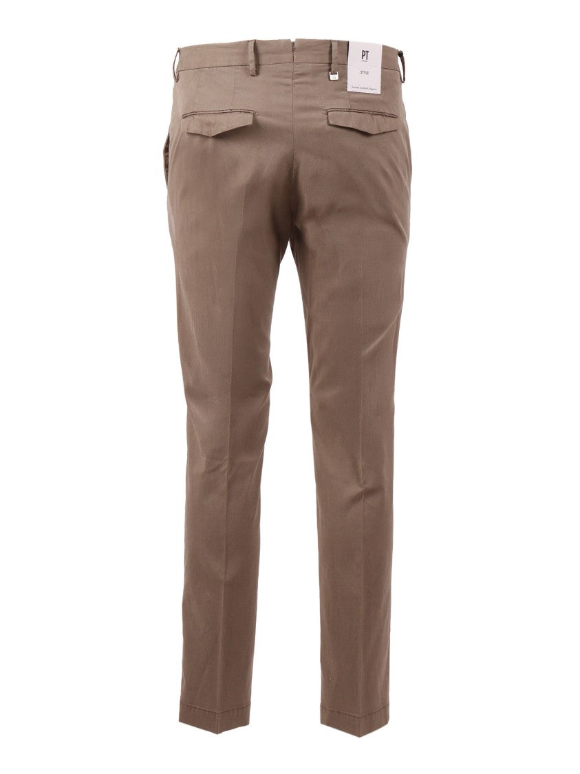 Pt01 Master Flat Front Straight-Leg Pants