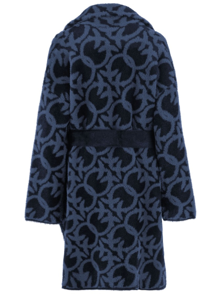Pinko Nylon Coat With Love Birds Motif