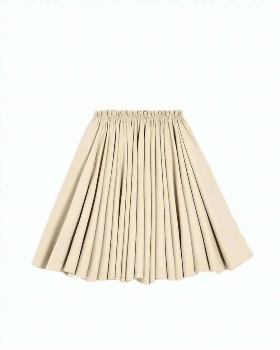 Ami Paris Gathered Midi Skirt With Elastic Waistband