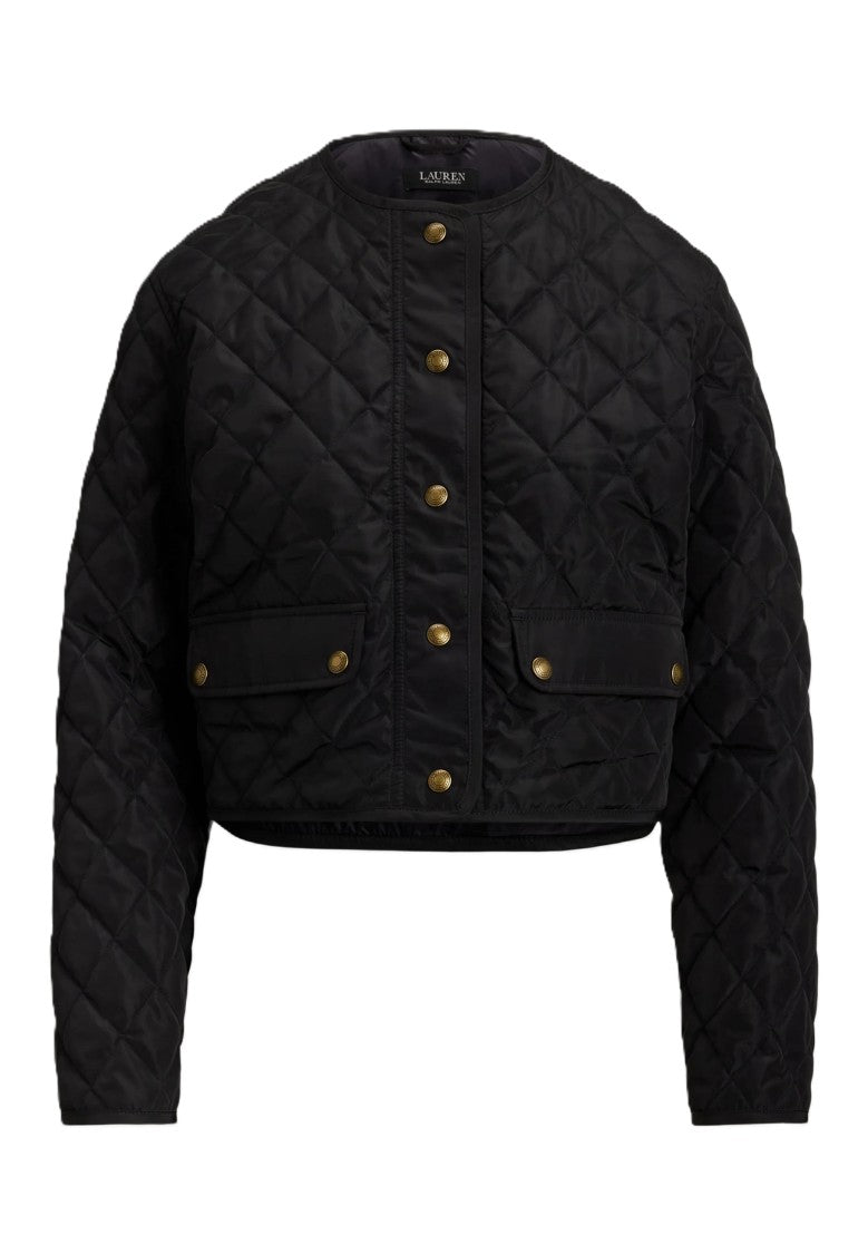 Lauren Ralph Lauren Cropped Diamond Quilted Jacket