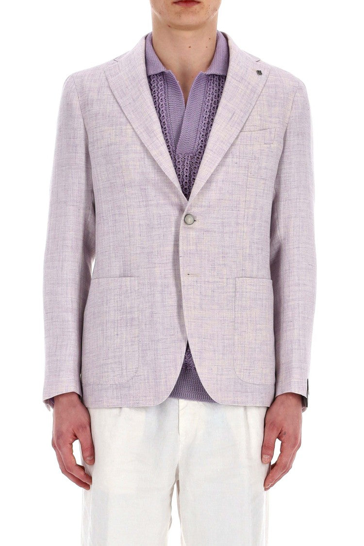 Tagliatore Montecarlo Line Linen-Wool Knitted Jacket