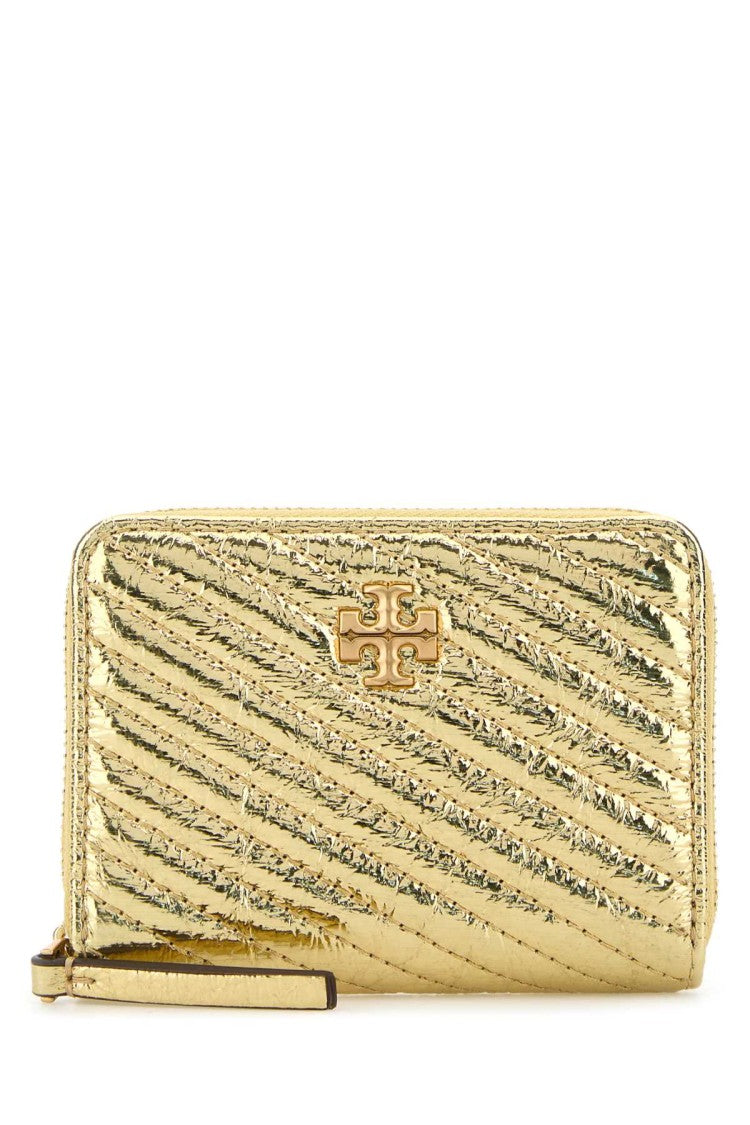 Tory Burch Gold Leather Kira Wallet