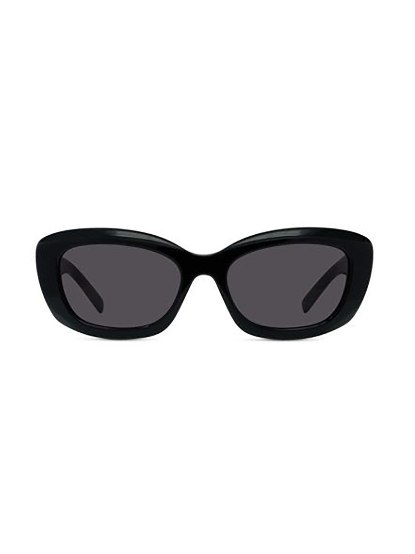 Givenchy Rectangular Frame Sunglasses With Glossy Black Finish