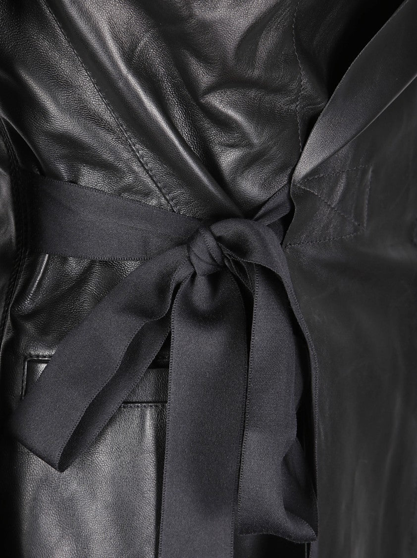 Rick Owens Fitted Long-Sleeve V-Neck Jacket With Double-Breasted Closure