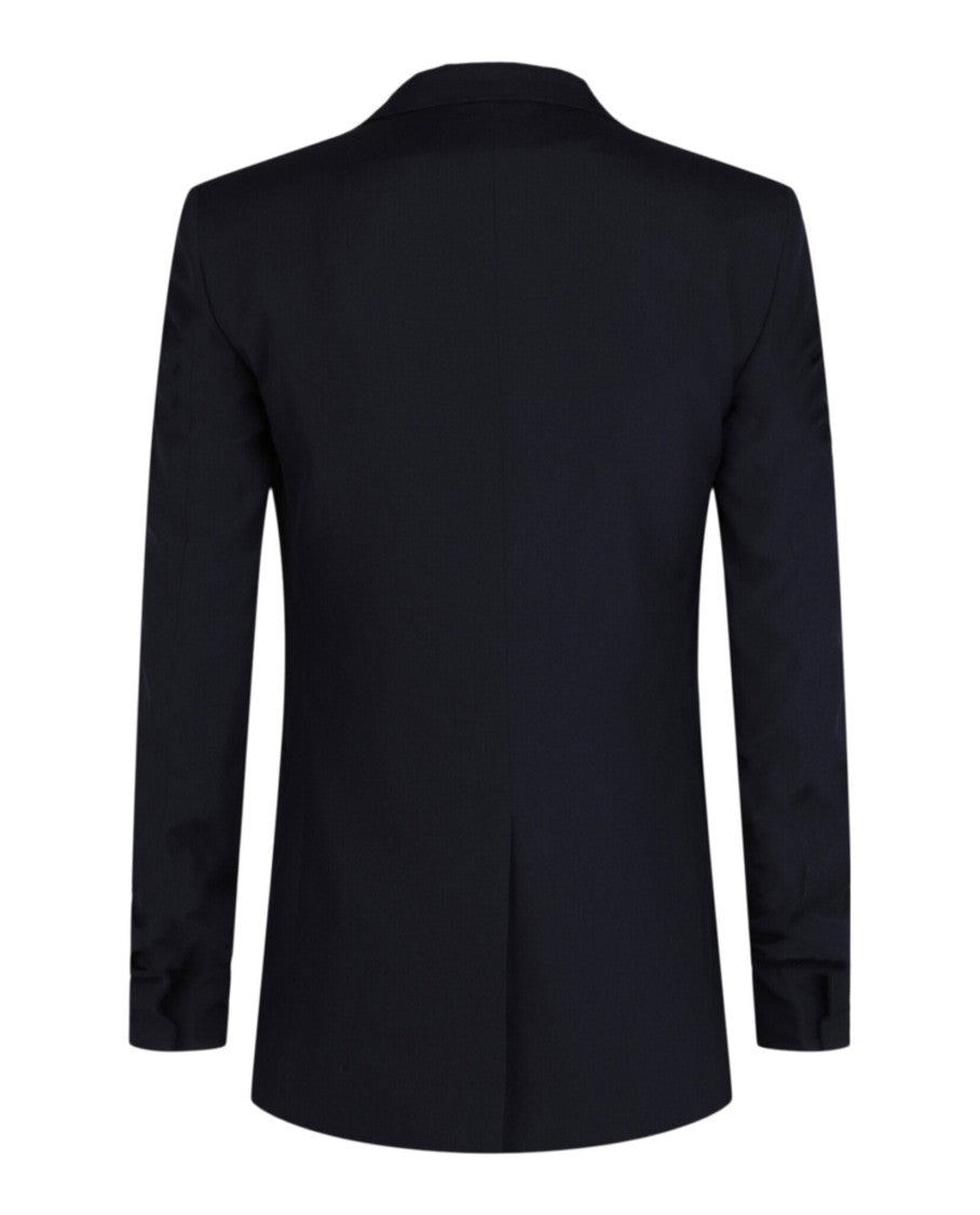 Givenchy Tailored Black Blazer With Classic Notched Lapels And Padded Shoulders