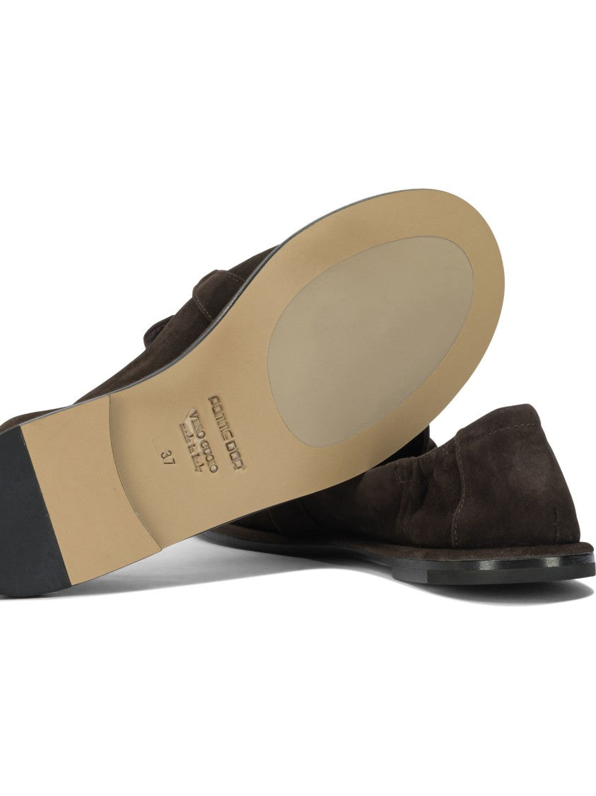 Pomme D'or Classic Moccasin Loafers With Decorative Knotted Strap