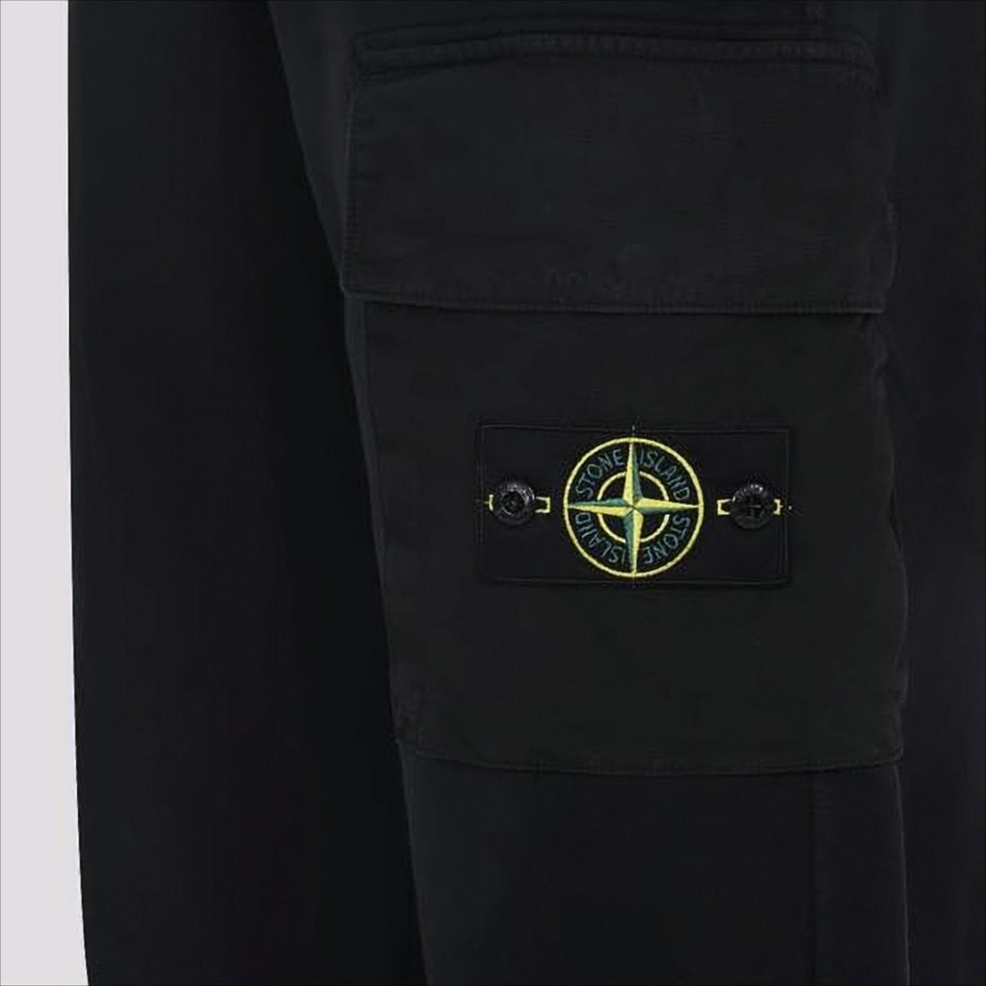 Stone Island Relaxed Fit Cargo Pants With Embroidered Patch