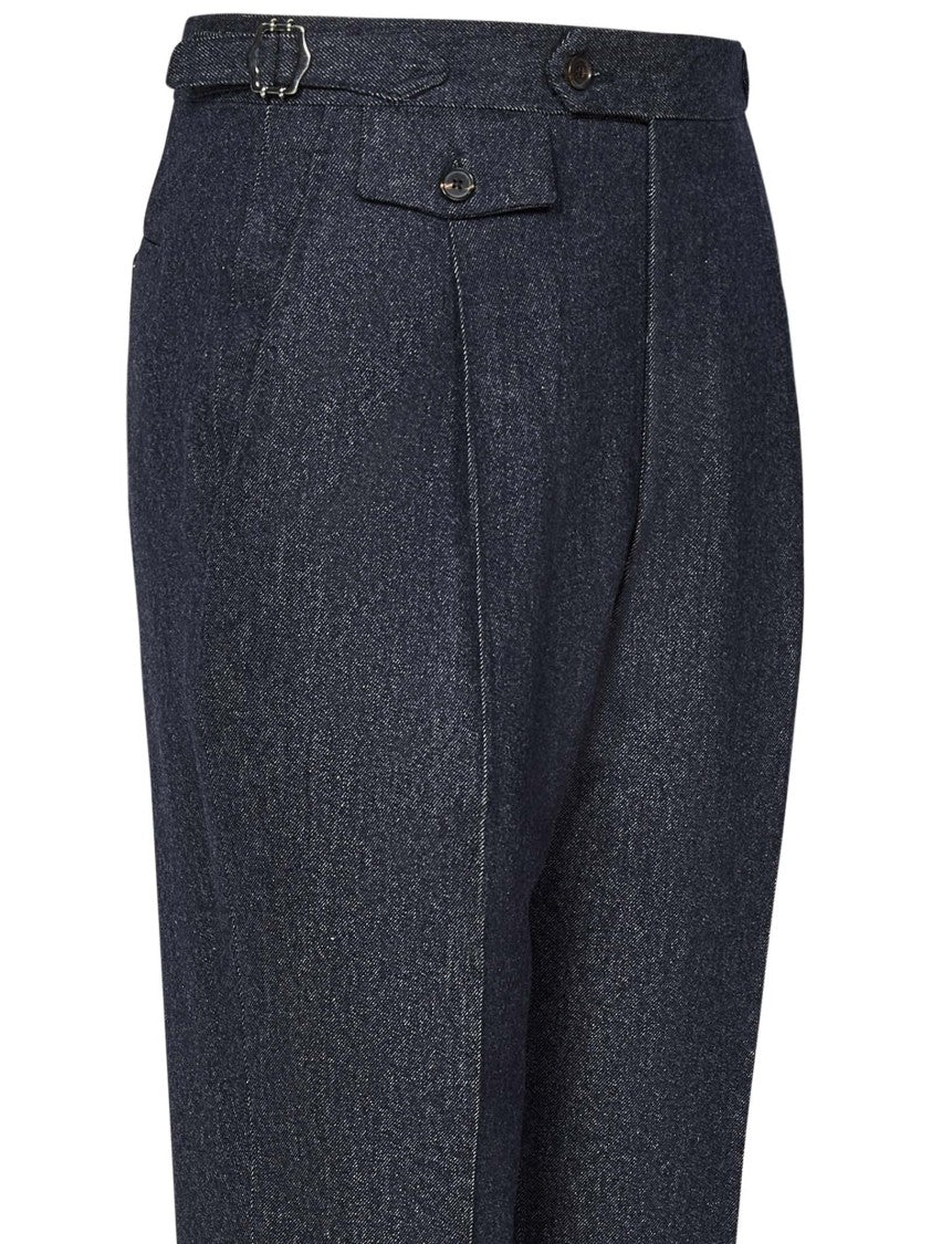 Franzese Collection Tailored Deep Blue Trousers