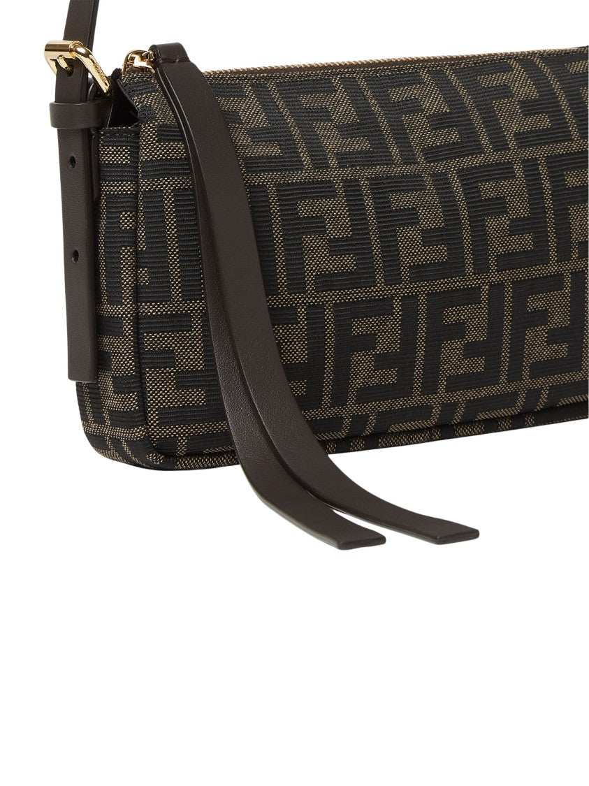 Fendi Zip Top Small Monogram Shoulder Bag