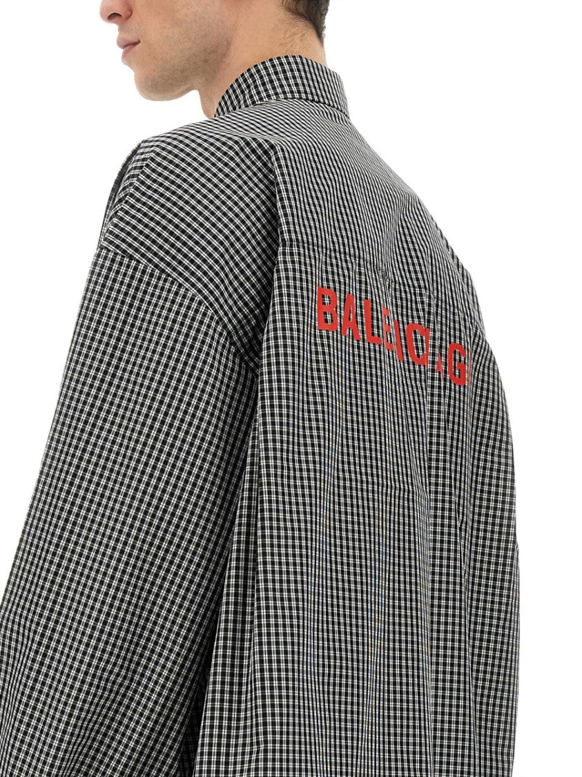 Balenciaga Relaxed Fit Casual Shirt With Classic Collar