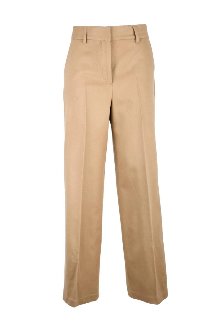 Officine Generale Wool Cashmere Trousers - Beige