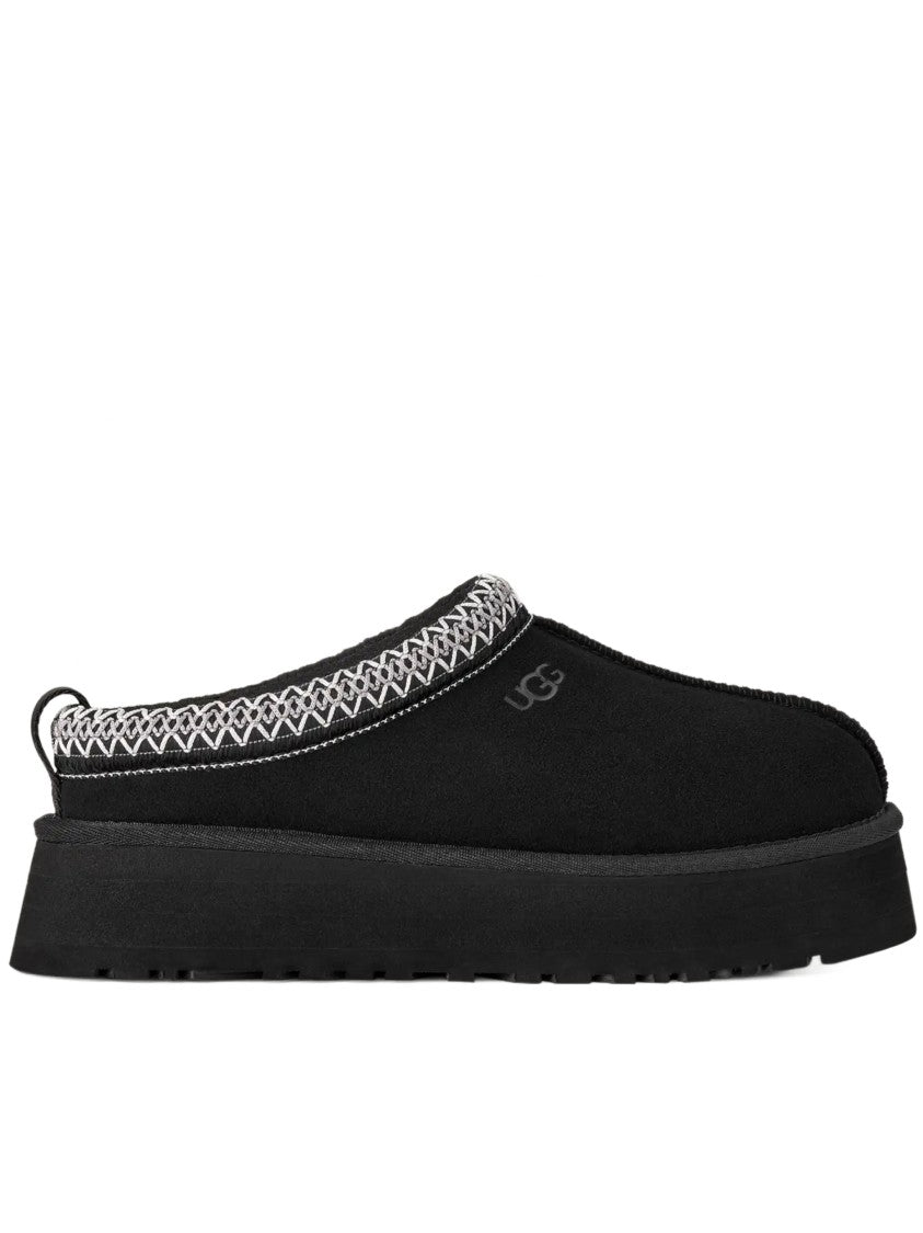 Ugg Black Suede Tazz Ii Slip-On Flats