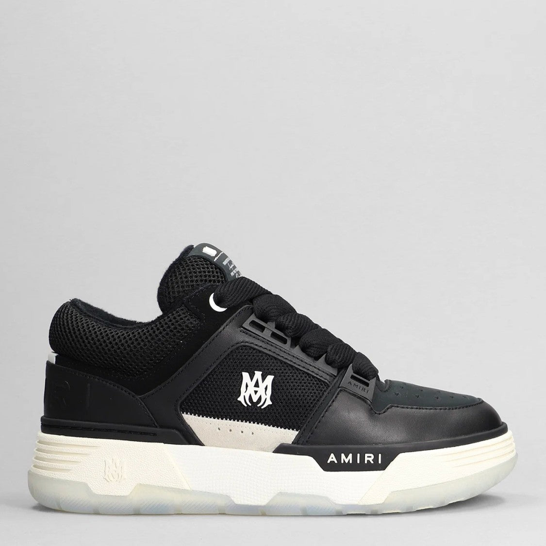 Amiri Low-Top Sneakers With Textured Black Upper