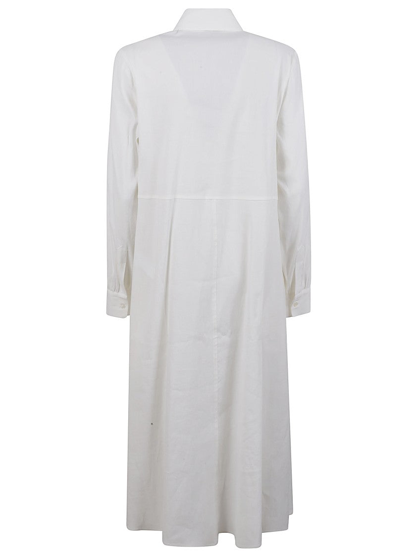 Fabiana Filippi Button-Down Midi Dress With Pleated Front