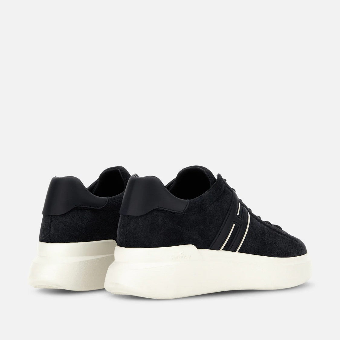 Hogan Lace-Up Sneakers With Suede Upper