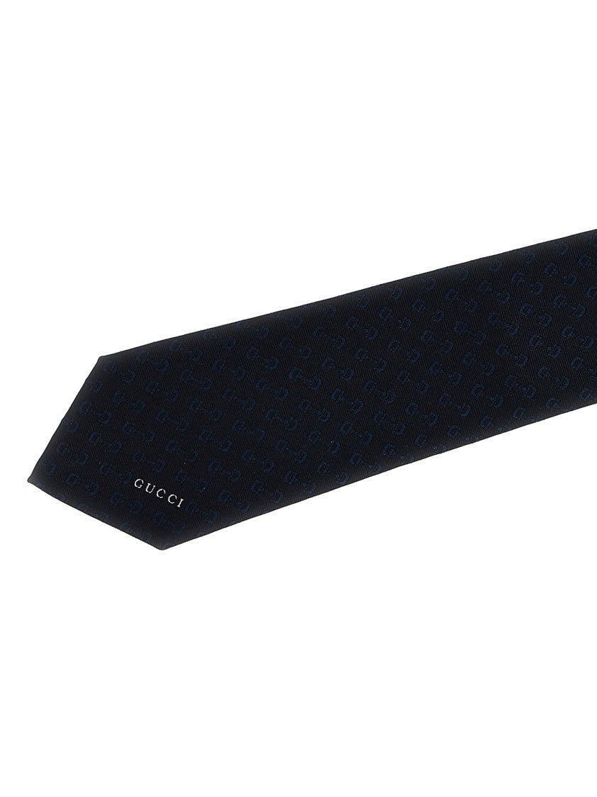 Gucci Silk Tie With Subtle 'Morsetto' Pattern