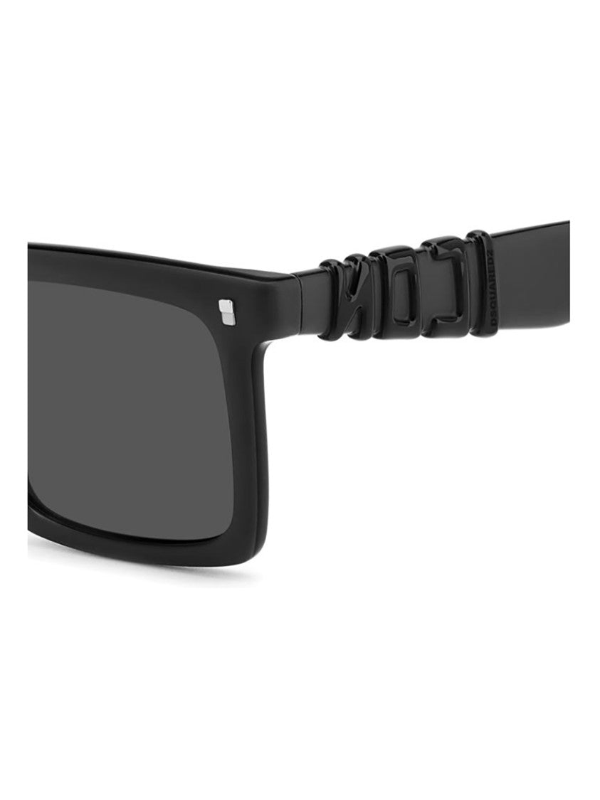 Dsquared2 Bold Square Frame Sunglasses With Unique Temple Design