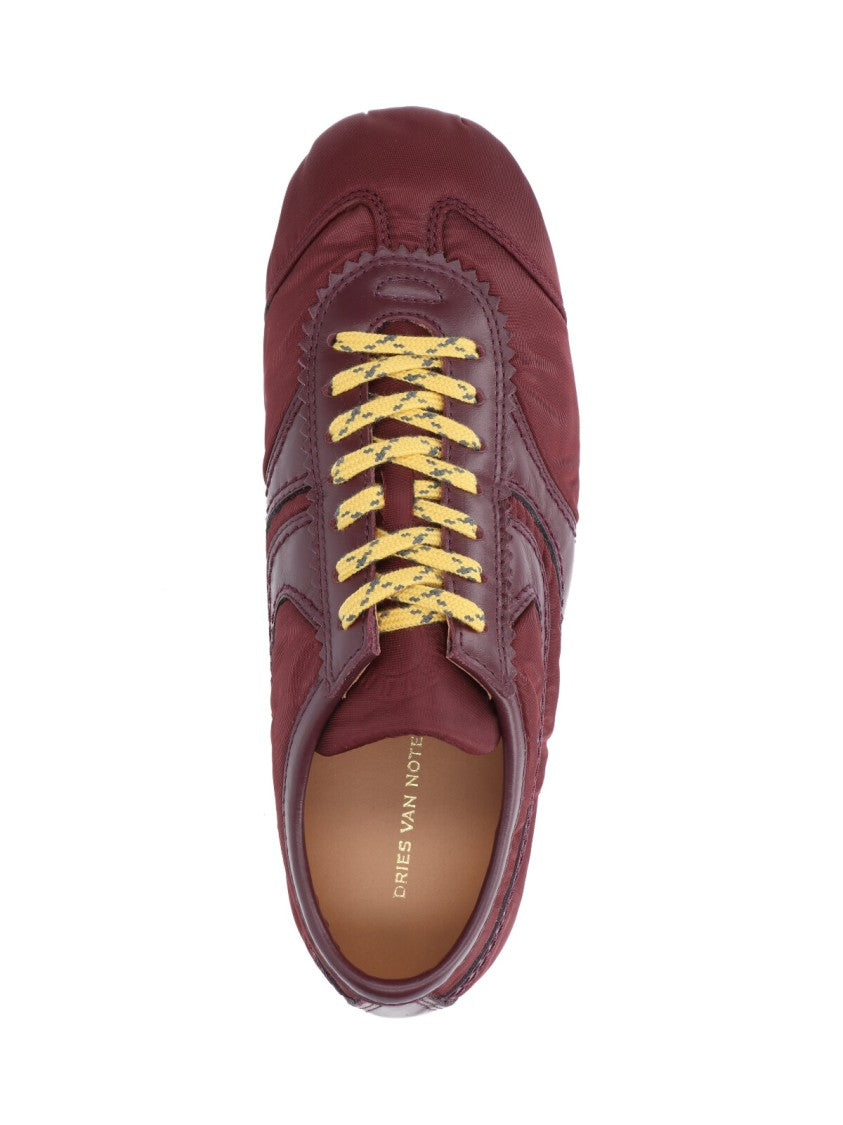 Dries Van Noten Low-Top Sneakers – Bordeaux