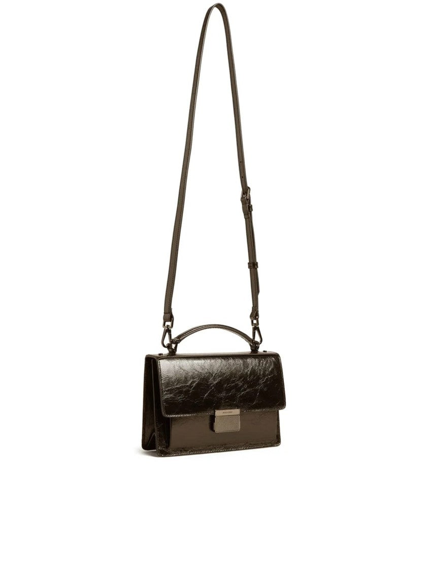 Golden Goose Venezia Bag Glossy Black Calf Handbag