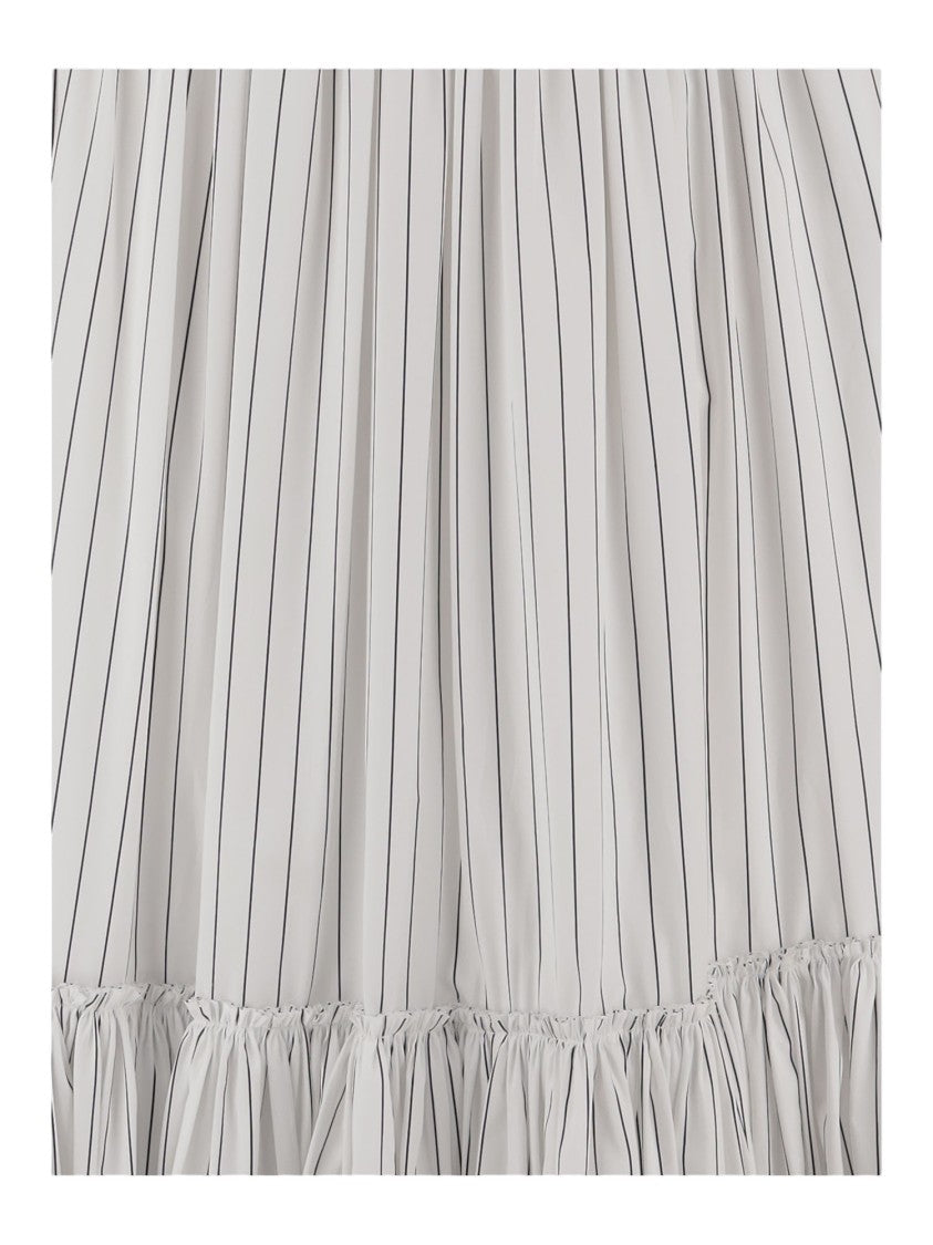 Jil Sander Cotton Skirt With Striped Pattern